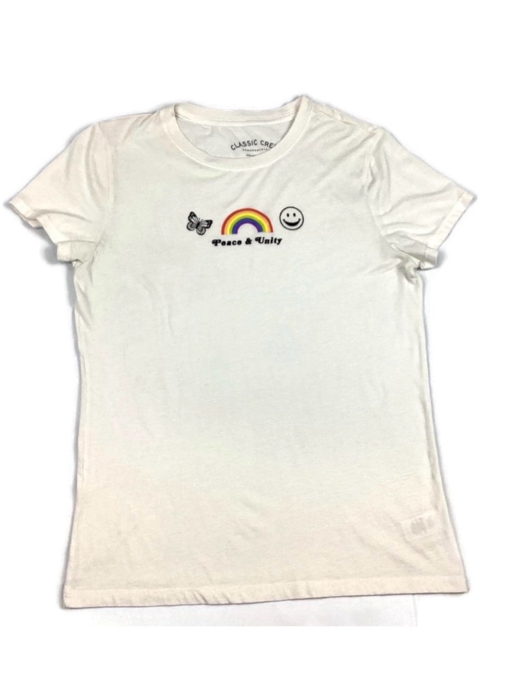 Aeropostale Classic Crew T Shirt Peace & Unity XL Juniors